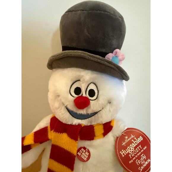 Hallmark Huggables Talking Frosty The Snowman Plush Hug Me 16” NWT - Picture 6 of 9